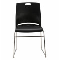 Stapelender Plastiksitz-Metallrahmen-Büro-Stuhl ohne Räder-Konferenzraum-Trainings-Stuhl